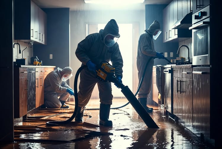 The Flooded Kitchen Cleanup: Appliances, Cabinets, and Floors