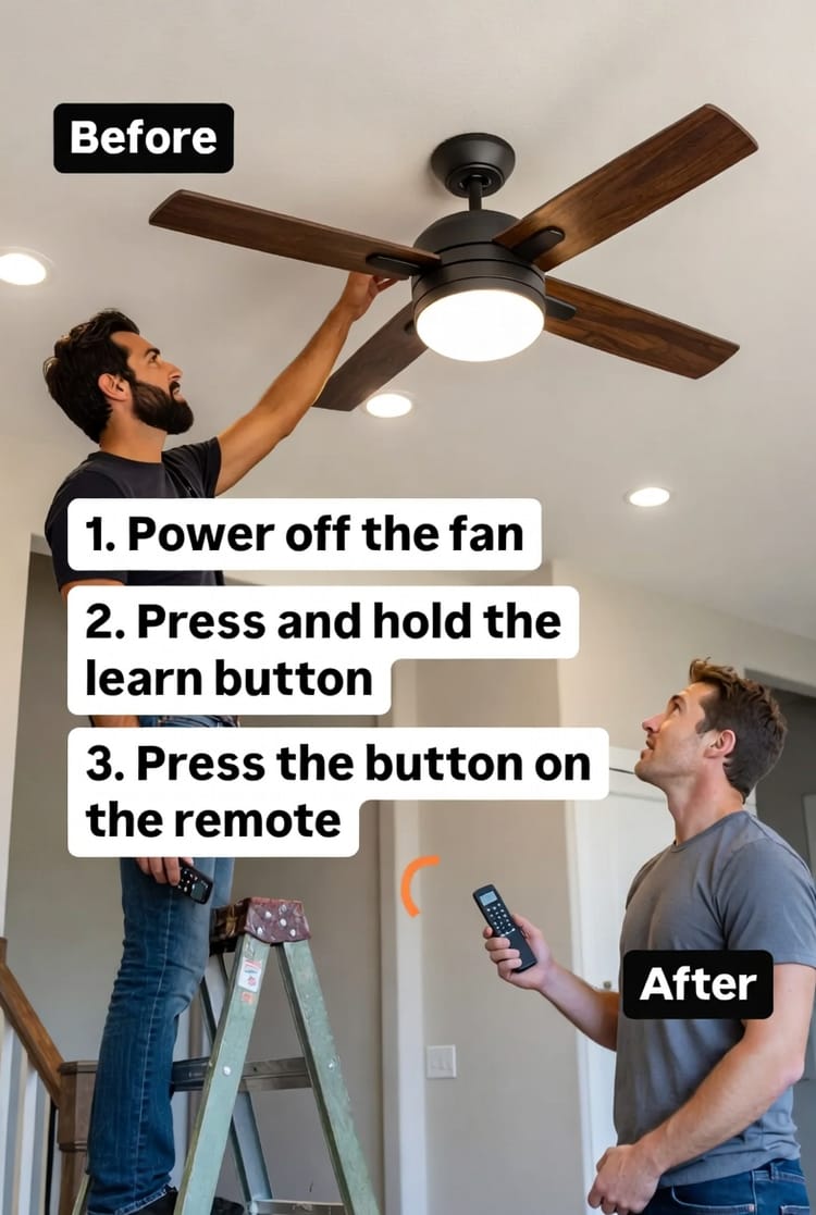 The Ceiling Fan Remote Control: Pairing, Programming, and Troubleshooting
