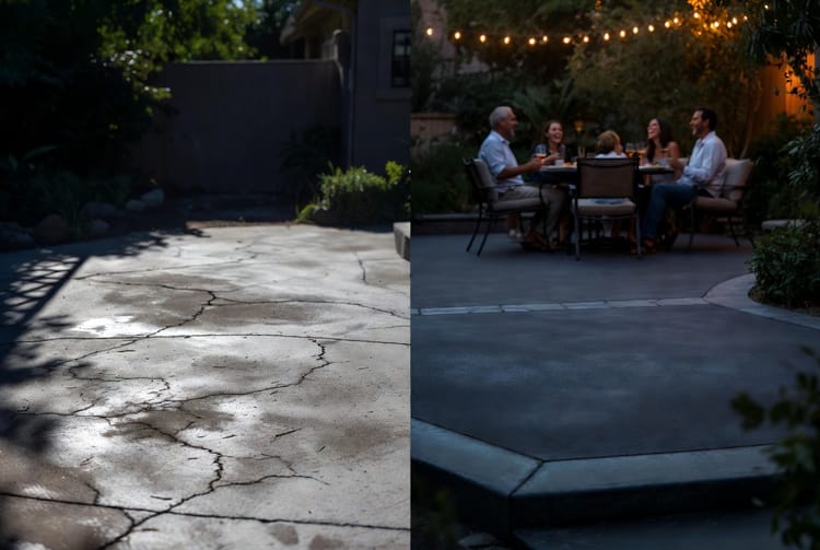 The Concrete Patio Resurfacing: Renewing Old Surfaces