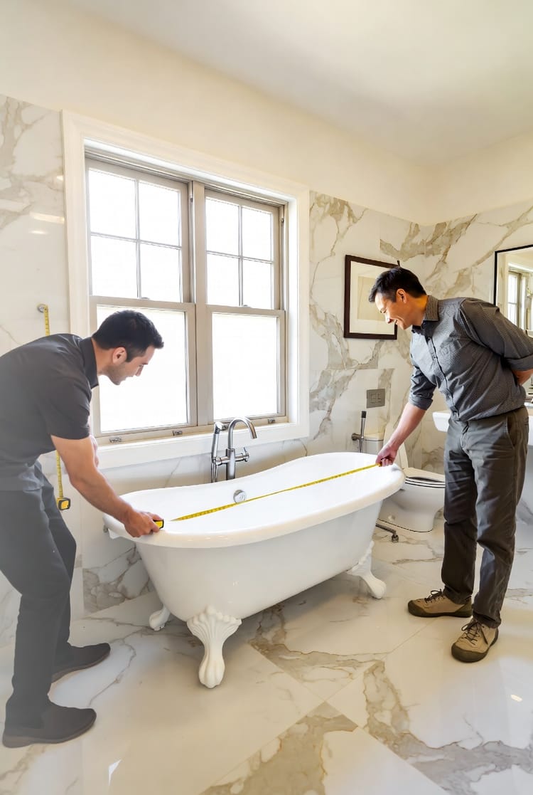 The Bathroom Freestanding Tub Placement: Clearance and Accessibility