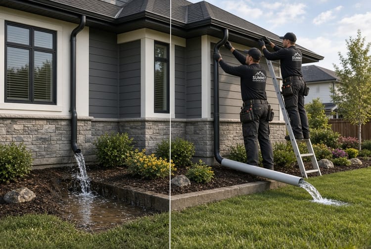 The Gutter Downspout Redirect: Moving Water Away from Foundation
