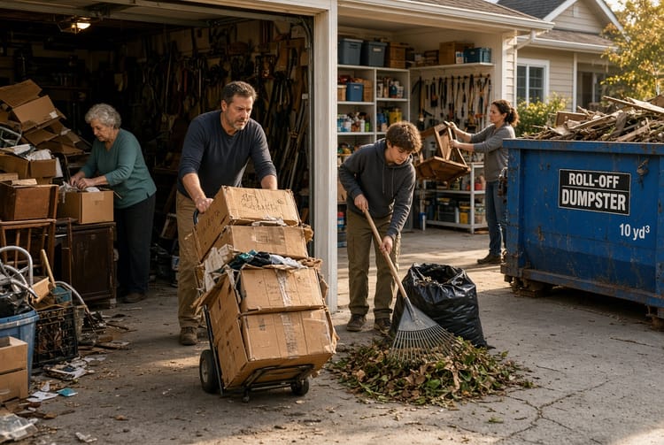 The Garage Cleanout Dumpster: Decluttering and Organizing