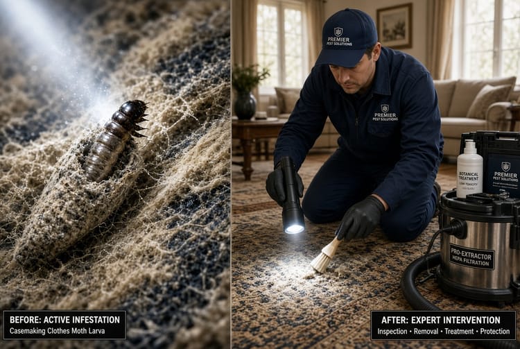 The Casemaking Clothes Moth: Protecting Rugs and Upholstery