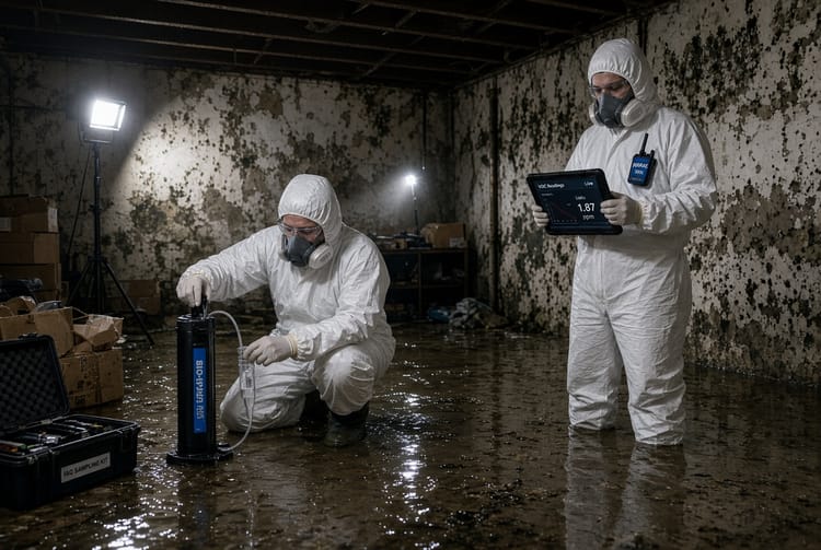 The Flooded Basement Air Quality: Testing for Mold and VOCs