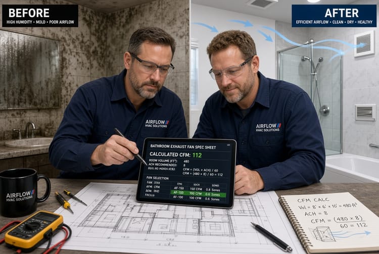 The Bathroom Ventilation Fan: Choosing the Right CFM