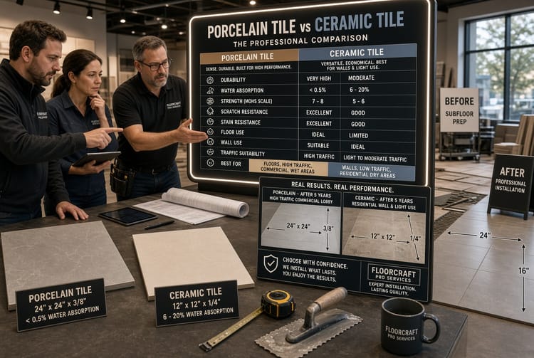 The Porcelain vs. Ceramic Tile: Understanding the Difference