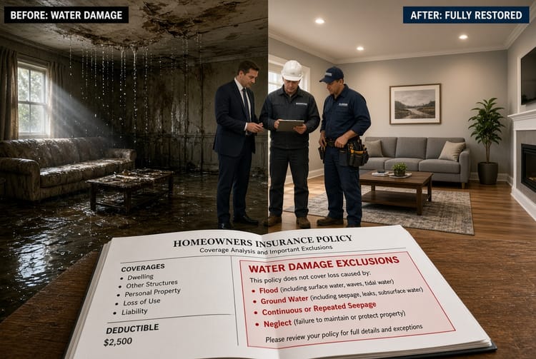 The Water Damage Exclusion: Understanding What's Not Covered