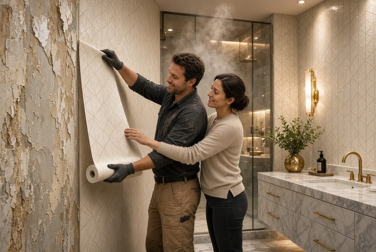 The Bathroom Wallpaper: Water-Resistant Options for Moisture