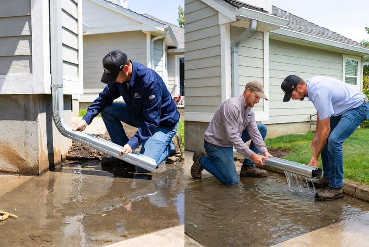 The Gutter Downspout Drain: Extending Water Away from Foundation