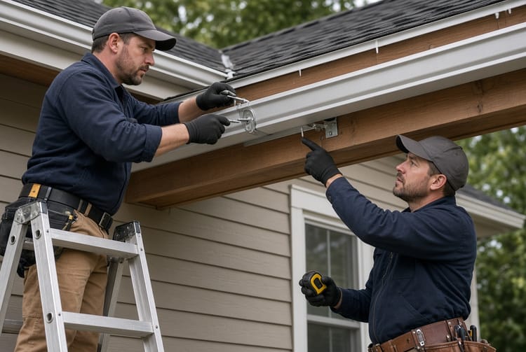 The Gutter Hanger Types: Hidden vs. Standard Hangers