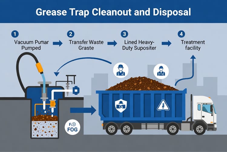 The Restaurant Grease Trap Cleanout: Proper Disposal