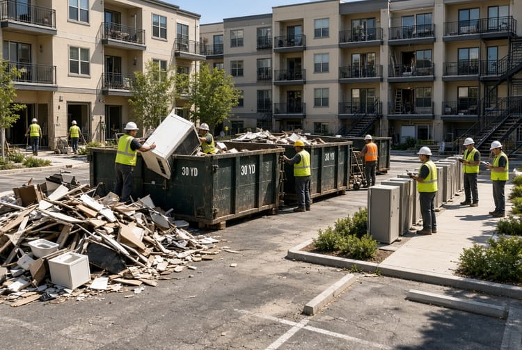 The Apartment Renovation Dumpster: Coordinating Multiple Units