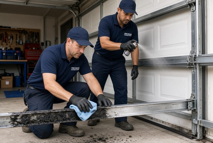 The Garage Door Track Cleaning: Removing Debris for Smooth Operation
