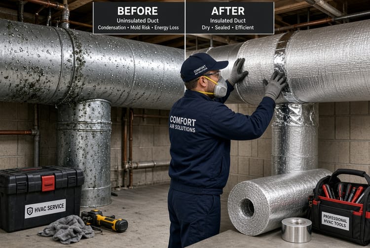 The HVAC Duct Insulation: Preventing Condensation and Energy Loss