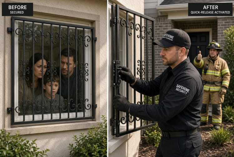 The Window Security Bars: Removing or Installing for Safety