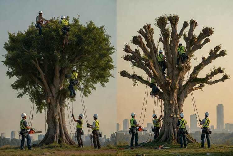 The Tree Pollarding: Ancient Technique for Size Control