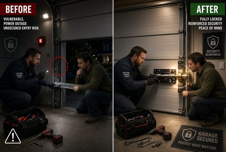 The Garage Door Lock: Manual Security When Power Is Out