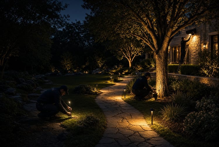 The Landscape Lighting Design: Paths, Accents, and Safety