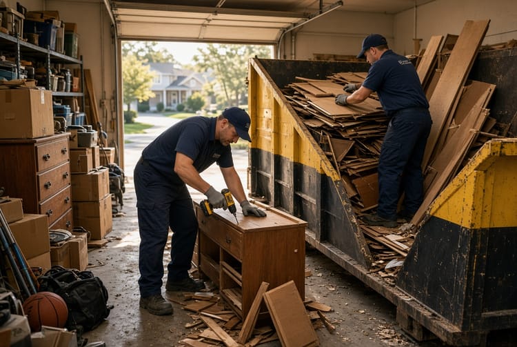 The Garage Cleanout: Tips for Maximizing Dumpster Space