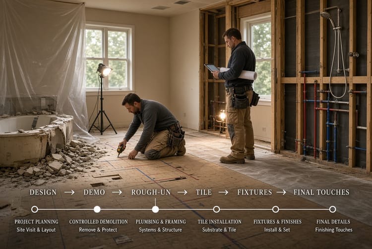 The Bathroom Remodel Timeline: What to Expect