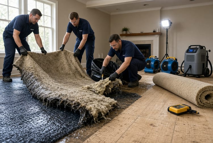 The Flooded Carpet Padding: Why It Must Be Replaced