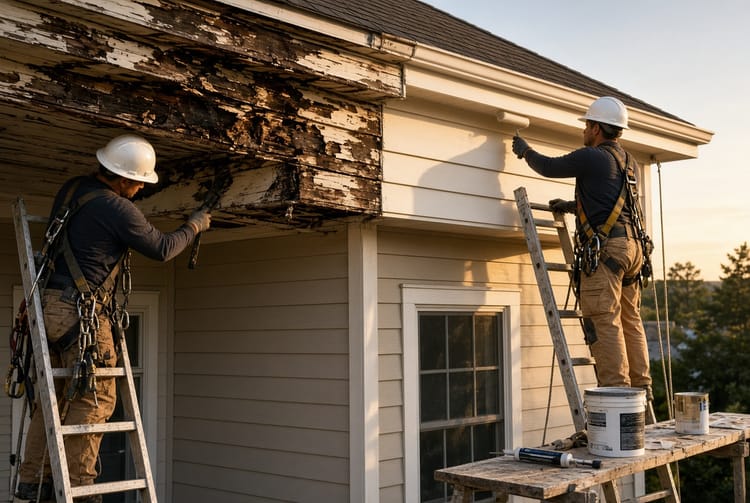 The Roof Soffit and Fascia: Repairing Water Damage