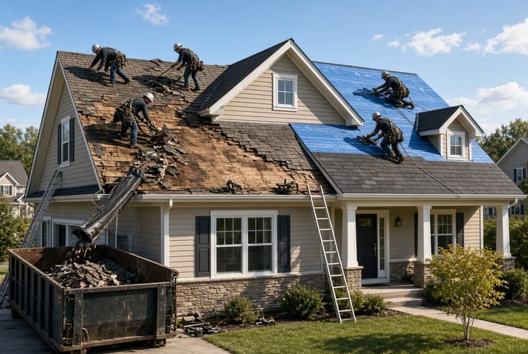 The Roof Replacement Process: Step-by-Step from Tear-Off to Final Inspection