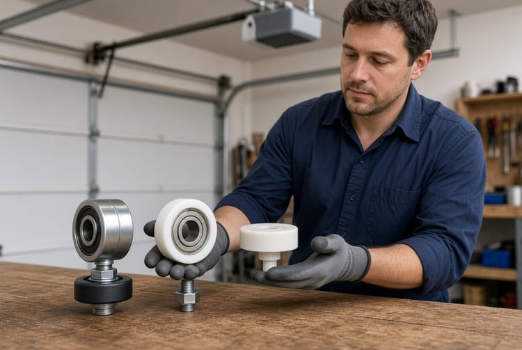 The Garage Door Roller Replacement: Nylon vs. Steel vs. Plastic