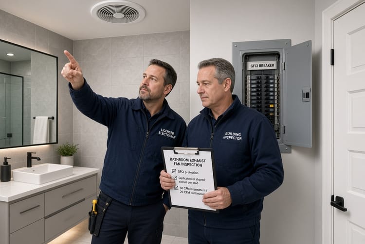 The Bathroom Exhaust Fan Wiring: GFCI Protection and Code