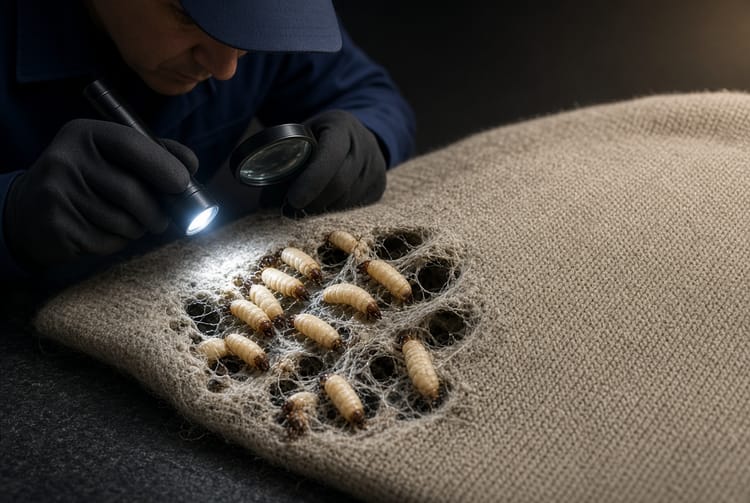 The Clothes Moth Larvae: Identification and Elimination