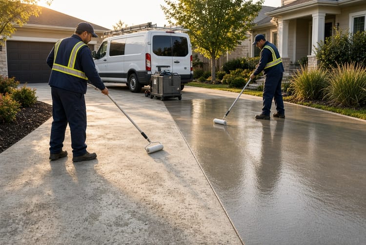 The Concrete Driveway Sealing: When and How to Apply