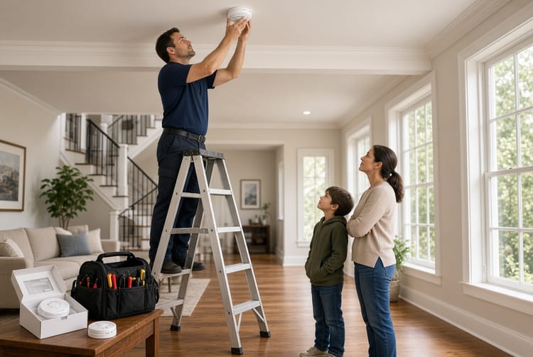 The Smoke Detector Installation: Placement and Interconnection