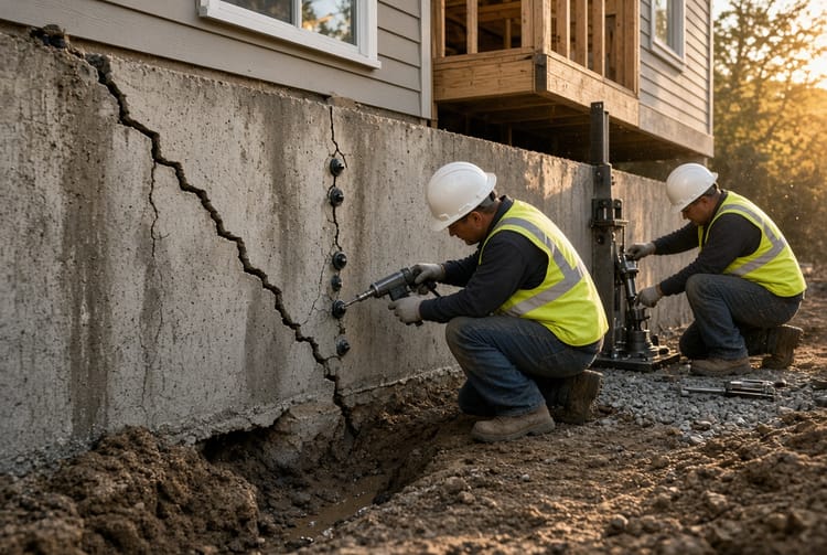 The Concrete Foundation Repair: Cracked Walls and Settling