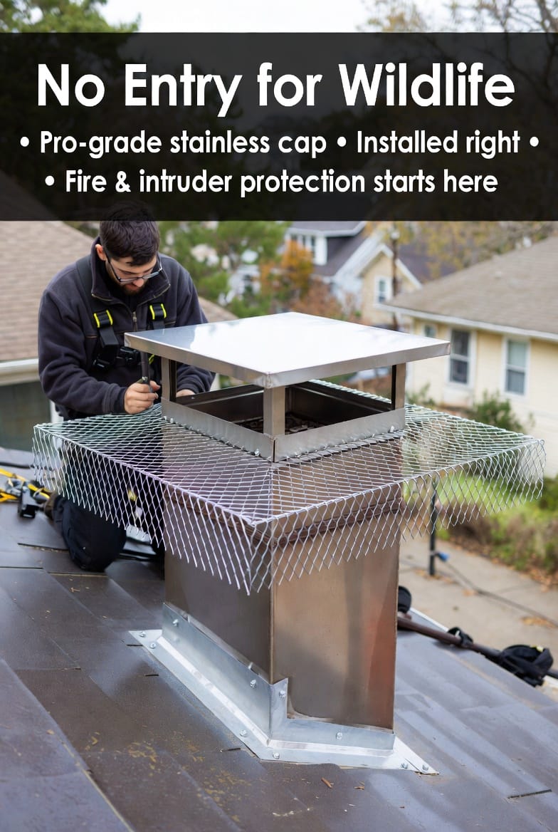 The Chimney Sweep & Wildlife Guard: Why Your Chimney Needs a Professional Cap and Inspection