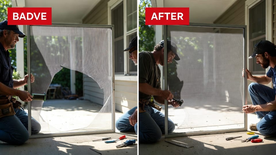 The Window Screen Repair: Fixing Tears, Replacing Spline, and Maintaining Proper Ventilation Screens