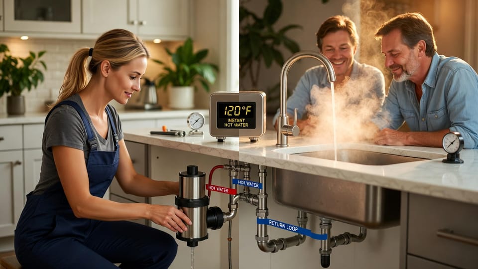 The Recirculating Pump: Instant Hot Water Without Waste, Saving Water and Waiting