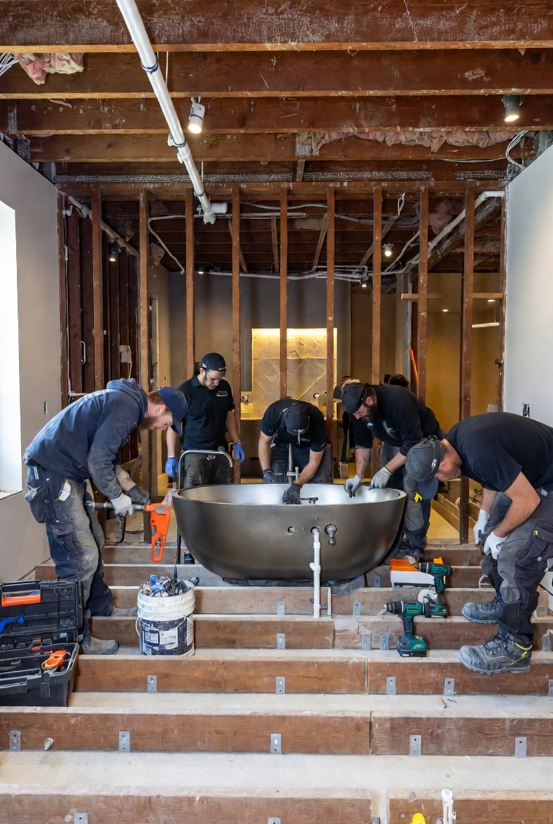 The Freestanding Tub Installation: Plumbing, Floor Reinforcement, and Access Considerations
