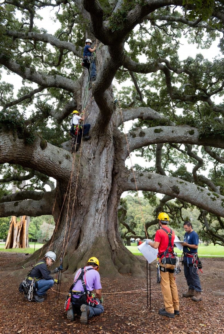 The Lightning Protection Connection: Why Large, Historic Trees Need Lightning Rods Too