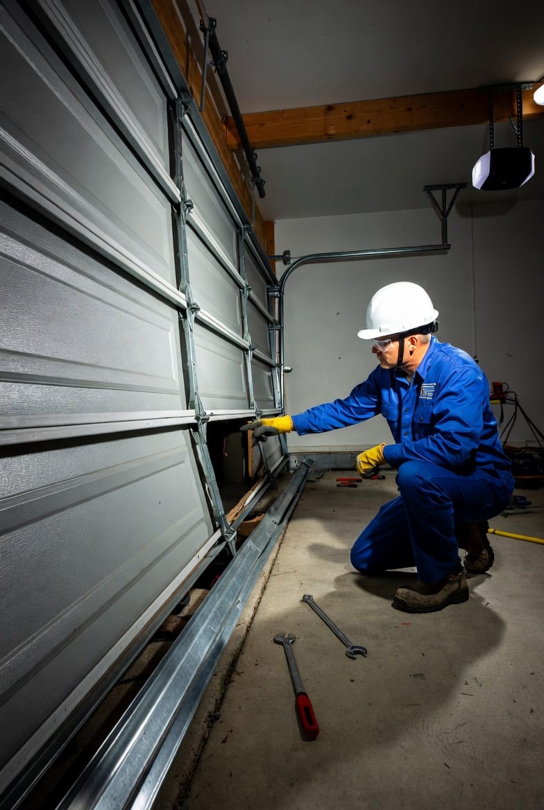 The Garage Door Track Alignment: Why Bent or Misaligned Tracks Cause Binding and Failure