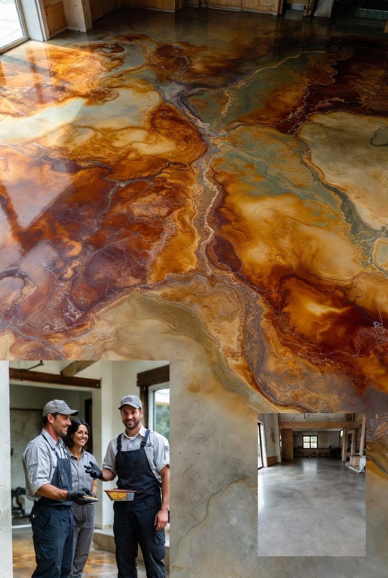 The Concrete Staining Process: Transforming Plain Slabs with Acid or Water-Based Stains