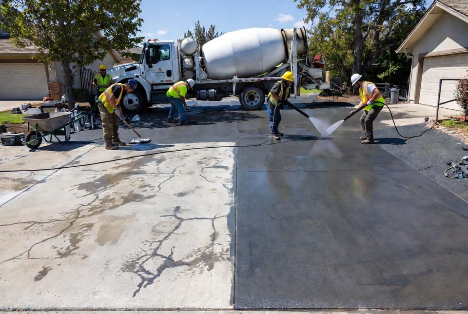 The Concrete Resurfacing Process: Restoring Worn Driveways Without Replacement
