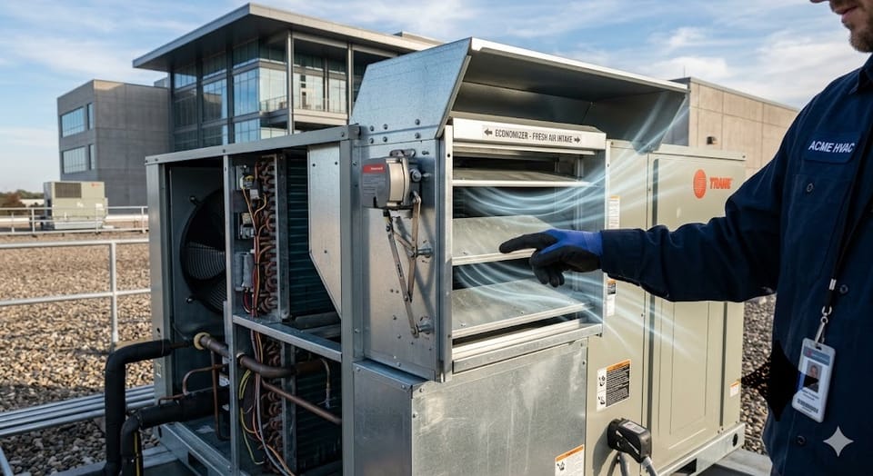 The Economizer Cycle: Using Outdoor Air for Free Cooling in Commercial and Large Residential Systems