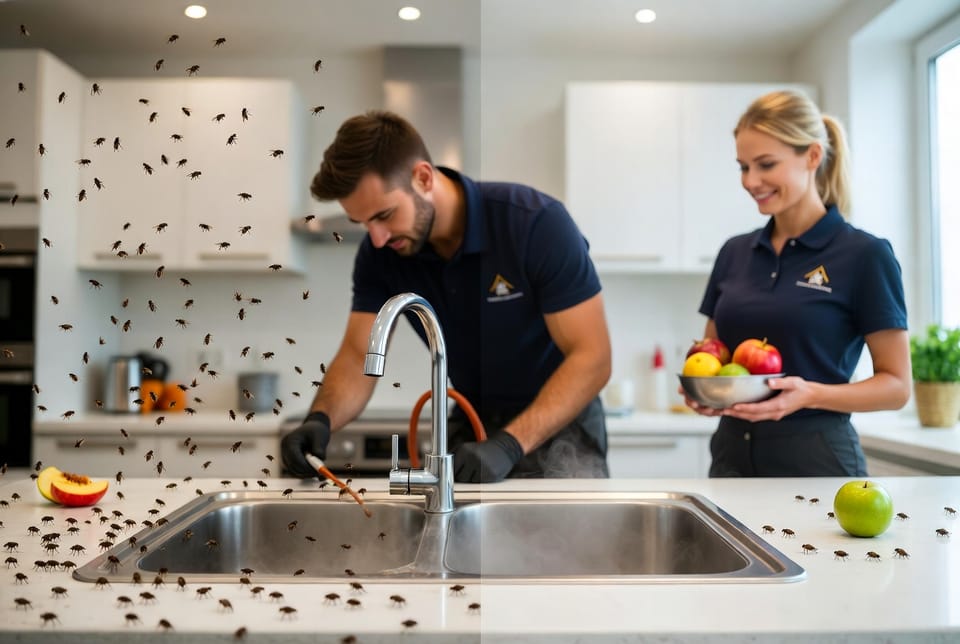 The Fruit Fly Infestation: Eliminating Drain and Overripe Fruit Sources