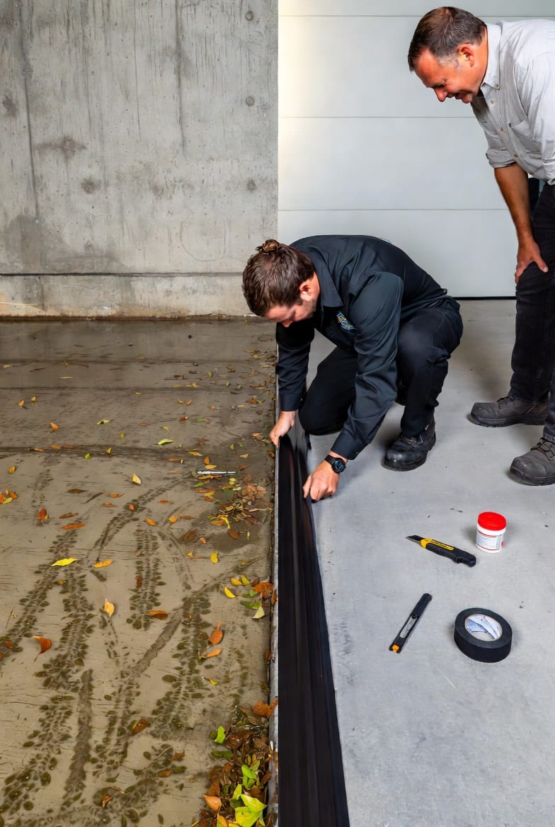The Garage Door Threshold Seal: Stopping Water, Leaves, and Pests at the Floor