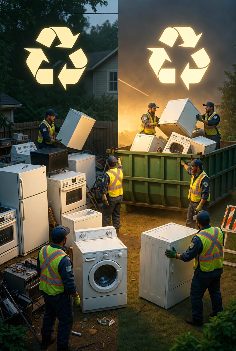 The Appliance Disposal: Removing Refrigerators, Washers, Dryers, and More