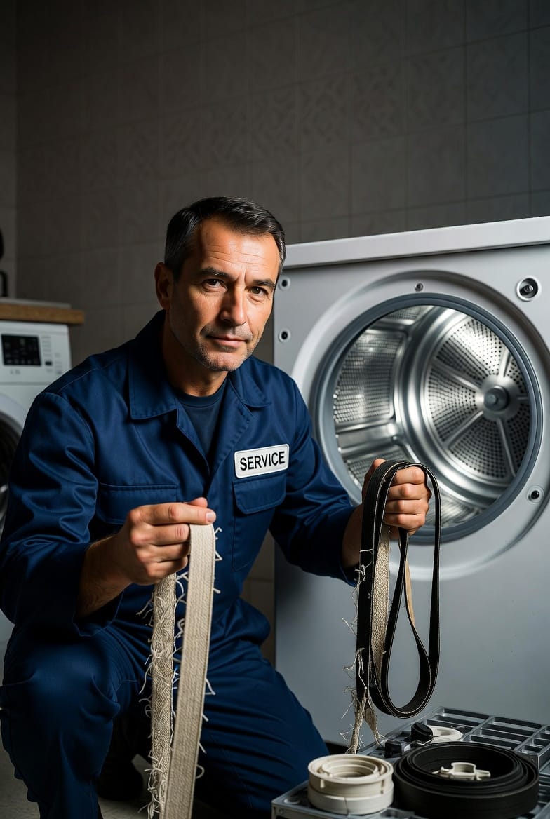 The Dryer Belt Replacement: Symptoms of a Broken Belt and Repair Steps