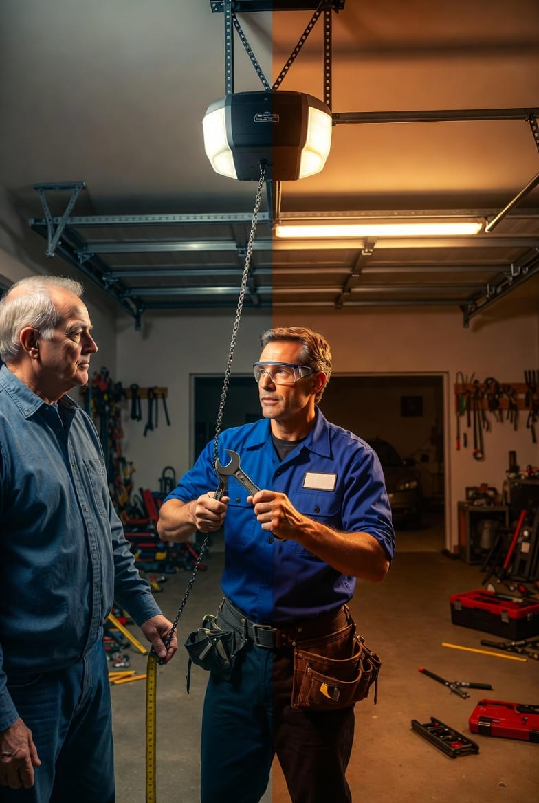 The Garage Door Opener Chain Adjustment: Proper Tension for Smooth Operation