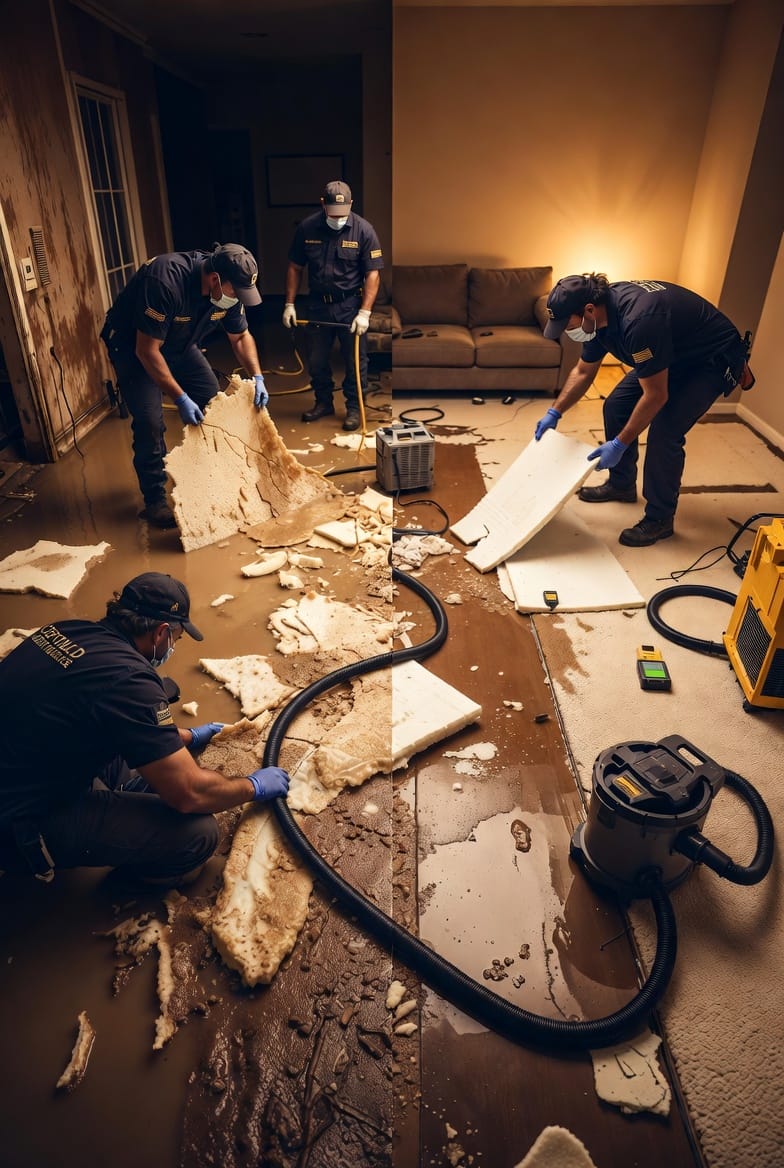 The Carpet Pad Replacement: Why Padding Rarely Survives Water Damage