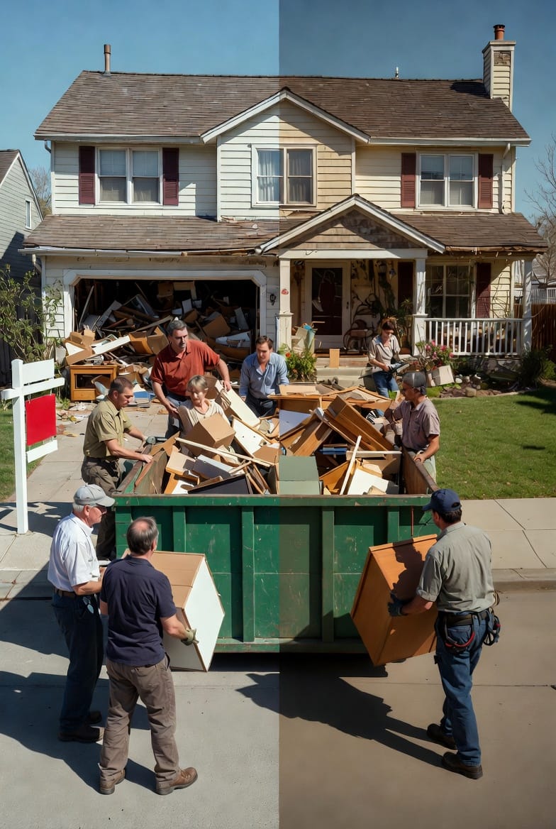 The Moving Cleanout Dumpster: Clearing a Home Before Selling