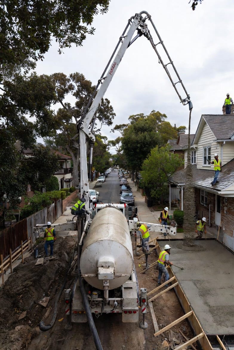 The Concrete Pumper vs. Wheelbarrow: When to Use Professional Pumping